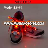 RGB Multi color or 5colors LED mix assorted colors LED shoelace Promotional Women and men adult kids LED Flashing Shoelace