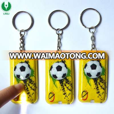 Shenzhen Factory Custom PVC Led Keychain, Key Chain Light, Led Keyring