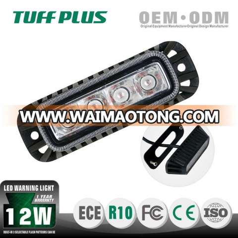 12w Flash led warning light with ECE R65 , led work light