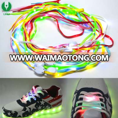 Hot Sale Custom Light Up Flashing Shoelace For Event, Led Shoelace for Event